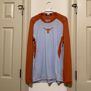 **Texas Longhorns Baseball Team Issued** Long Sleeve Thermal
